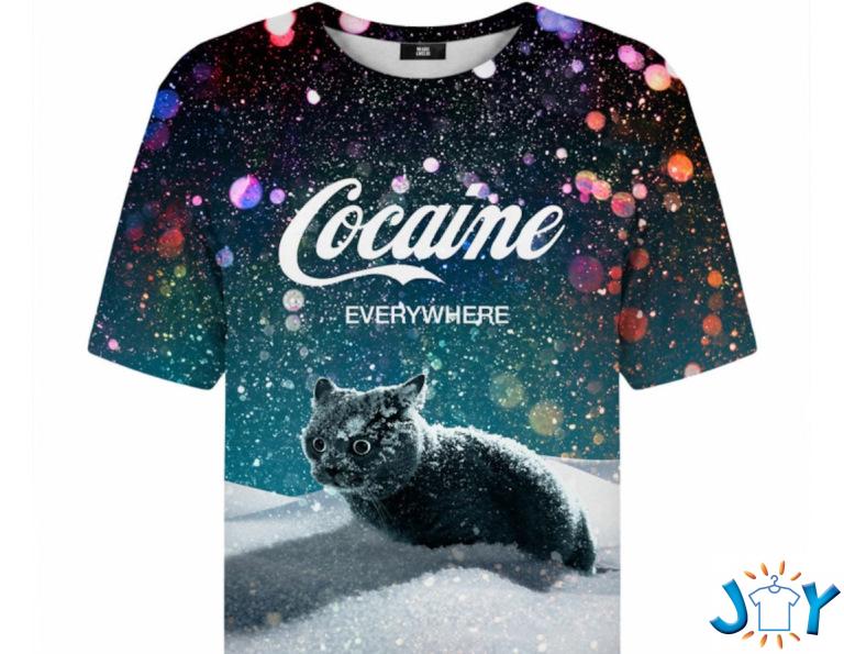snow cat cocaine everywhere 3D shirt