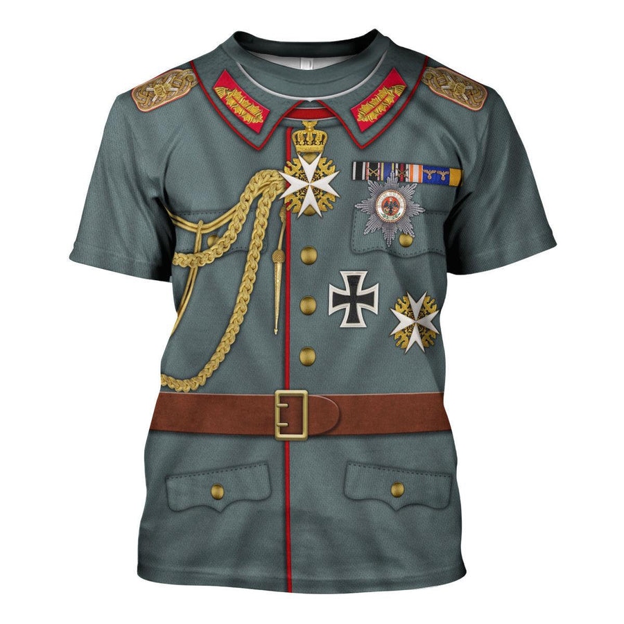 German Emperor Uniform Kaiser Wilhelm II Shirt