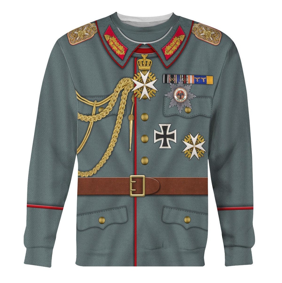 German Emperor Uniform Kaiser Wilhelm II Sweatshirt