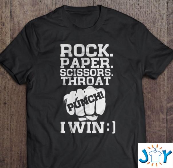 Rock paper scissors throat punch shirt hoodie sweater tank top Rock paper scissors throat punch shirt hoodie sweater tank top