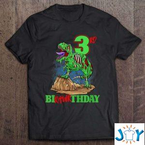 rd birthday zombie dinosaur t rex party toddler  years old shirt M
