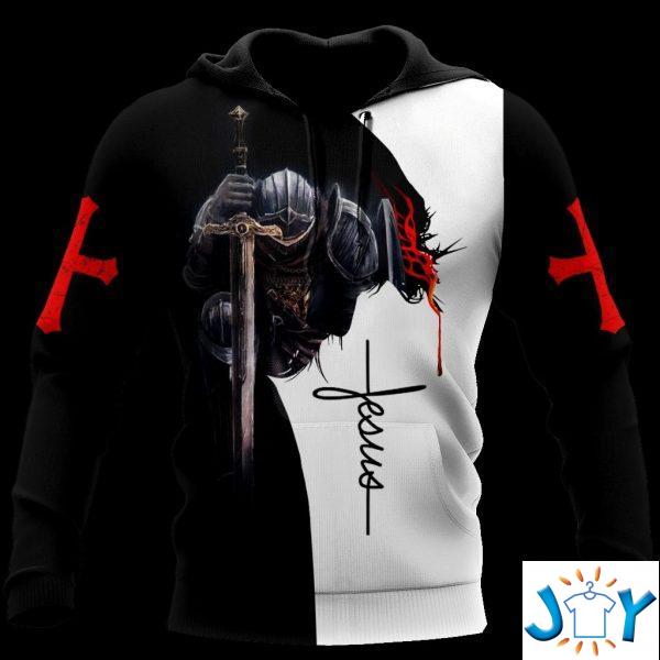 a child of god a man of faith a warrior of christ d hoodie