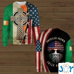 american grown irish roots d hoodies sweatshirt hawaiian shirt
