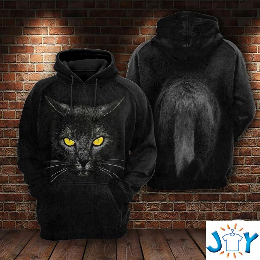 Angry Black Cat 3D All over Print Hoodies angry black cat d all over print hoodies