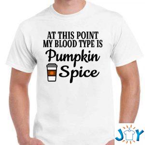 at this point my blood type is pumpkin spice t shirt M