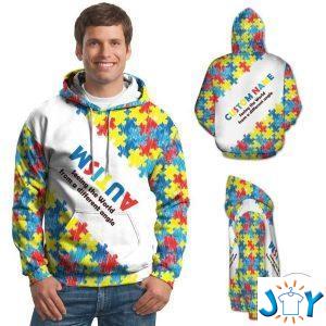 autism seeing the world from a different angle d hoodie