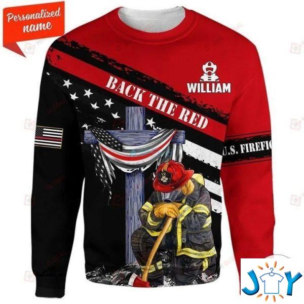 back in the red us firefighter d hoodies sweatshirt hawaiian shirt