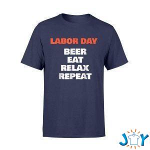 beer eat relax repeat labor day t shirt M