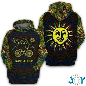 bicycle day take a trip d all over print hoodie