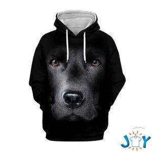 black labrador retriever gaze d hoodie