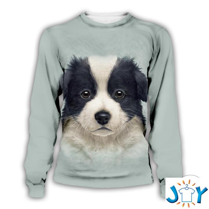 Border Collie Puppy 3D Sweatshirts