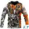 bow hunter deer camo d all over printed hoodie