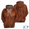 brown bigfoot fur d hoodie