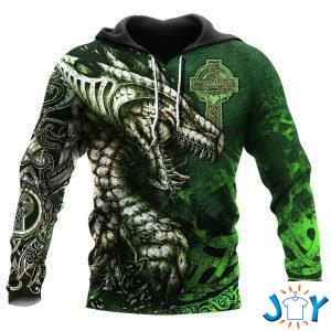celtic dragon tattoo irish d all over print hoodie