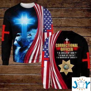 correctional officer a child of god a man of faith a warrior of christ d hoodies sweatshirt hawaiian shirt