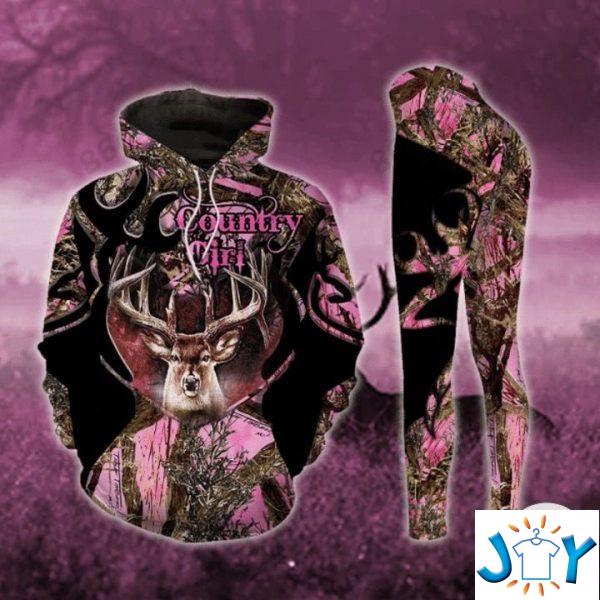 deer hunting camo country girl d hoodies and leggings