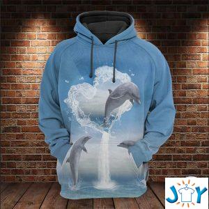 dolphins ocean d all over print hoodie