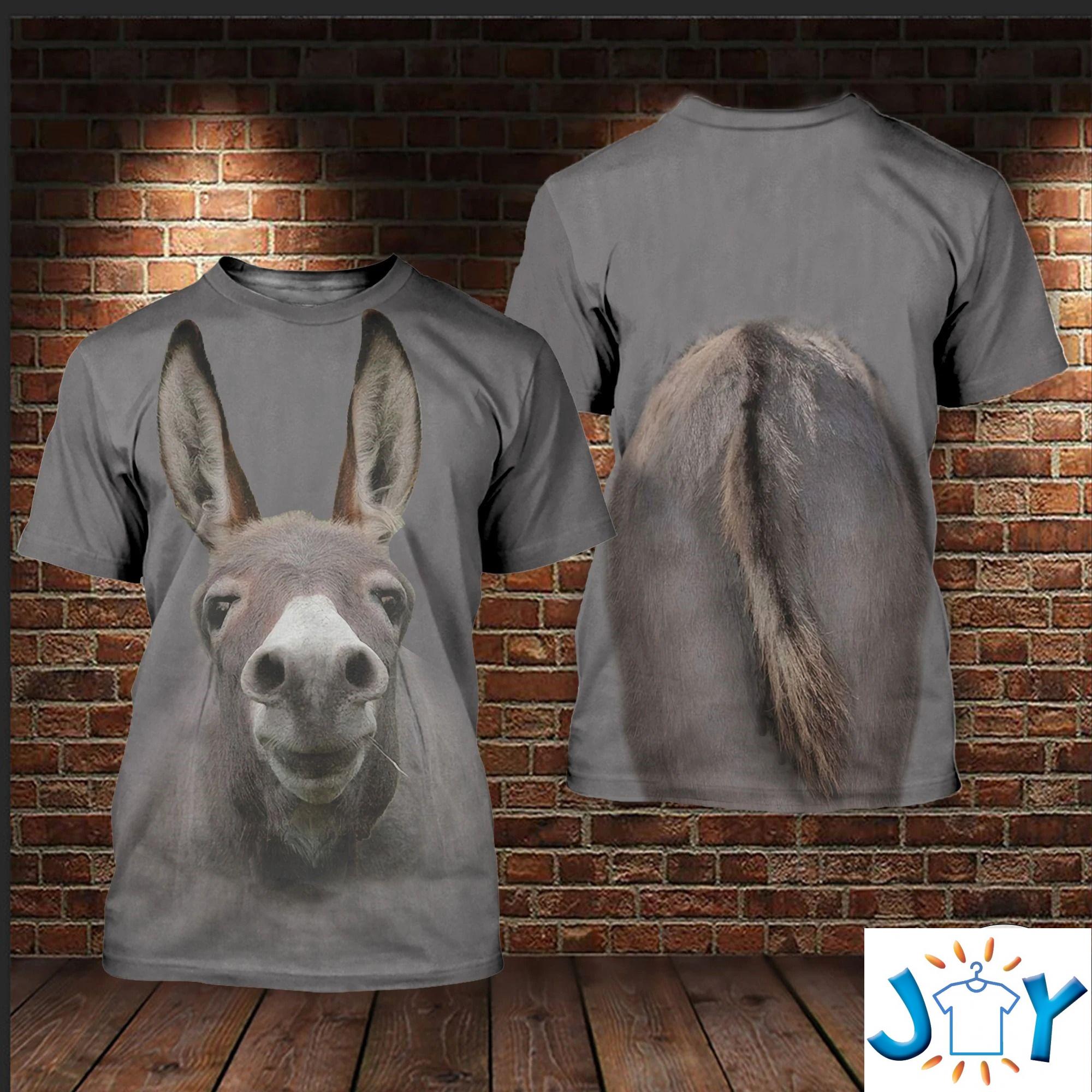 Donkey 3D All Over Print Hoodies, Sweatshirt And T-Shirt