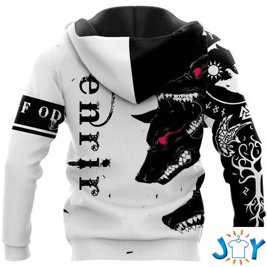 Fenrir Viking Wolf 3D Hoodie fenrir viking wolf d hoodie