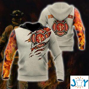 firefighter fire courage rescue honor d hoodie