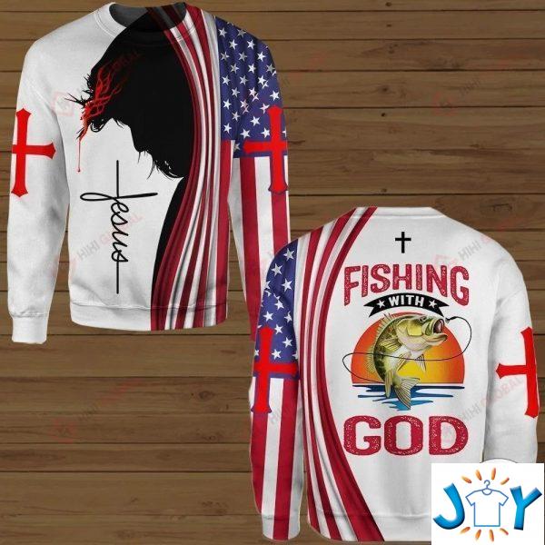 fishing with god d hoodies sweatshirt hawaiian shirt