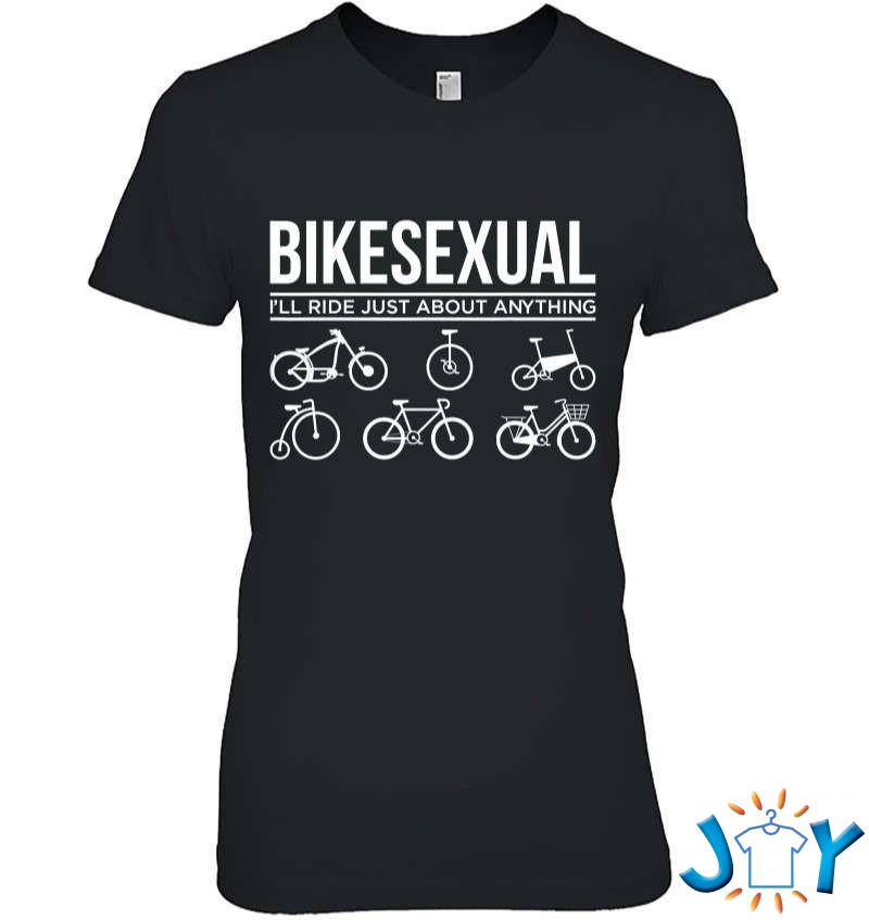 Funny Cycling Pride Bikesexual Bicycle Bike Sexual Riding T-Shirt