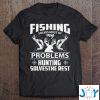 funny fishing and hunting shirt hunter t shirt M