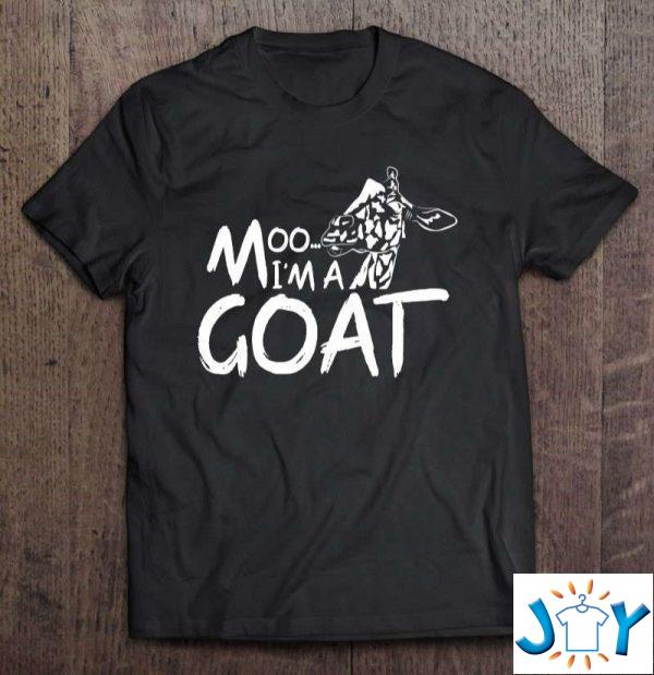 funny giraffe moo im a goat t shirt M