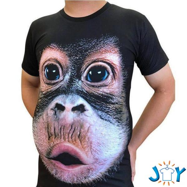 gorilla face d shirt