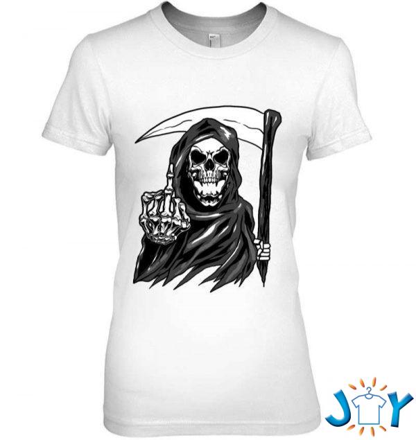 grim reaper angel of death cool scythe dead mower gift idea t shirt M