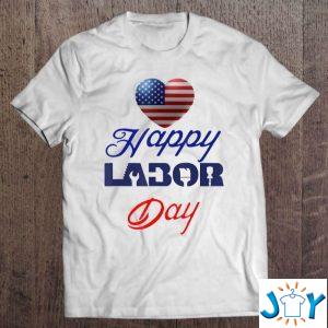 happy labor day white t shirt M