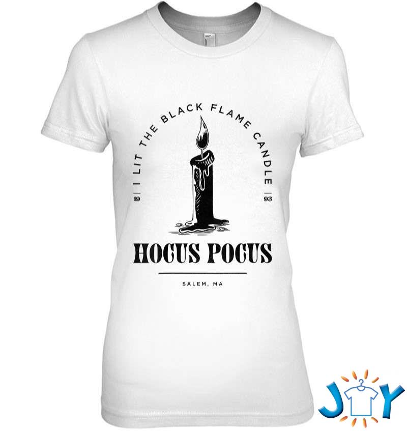 Hocus Pocus I Lit The Black Flame Candle V-Neck T-Shirt