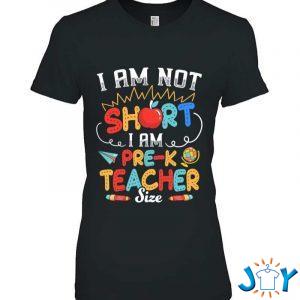 im not short im pre k teacher size teacher day gift t shirt M