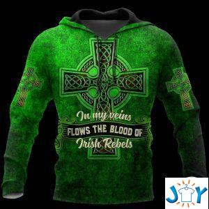 in my veins flows the blood of irish rebels d hoodies