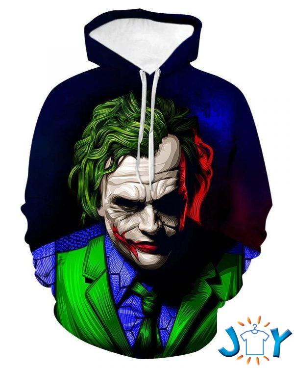 joker d all over print hoodie