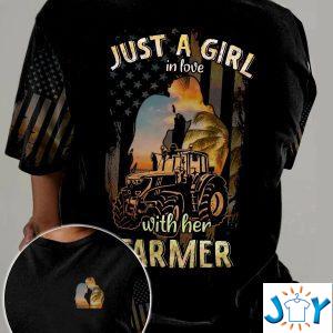 just a girl in love with her farmer d all over print t shirt hoodie