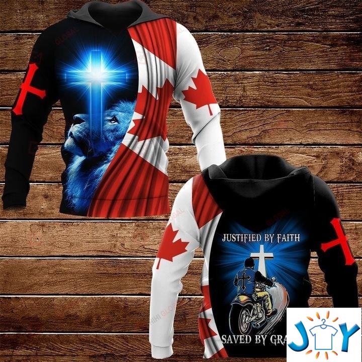 Justified by faith saved by grace 3D hoodie