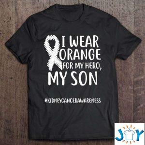 kidney cancer i wear orange for my son orange classic t shirt M