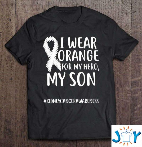 kidney cancer i wear orange for my son orange classic t shirt M