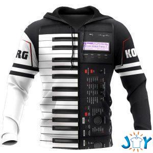 korg piano d all over printed hoodie