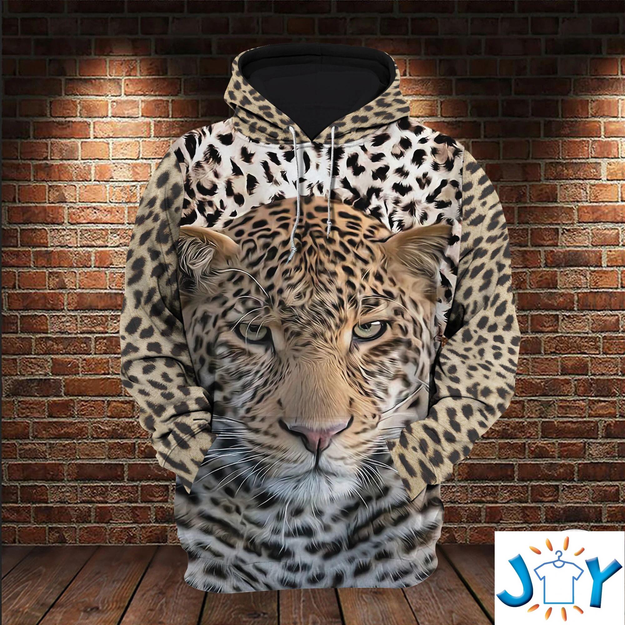 Leopard 3D All over Print Hoodies