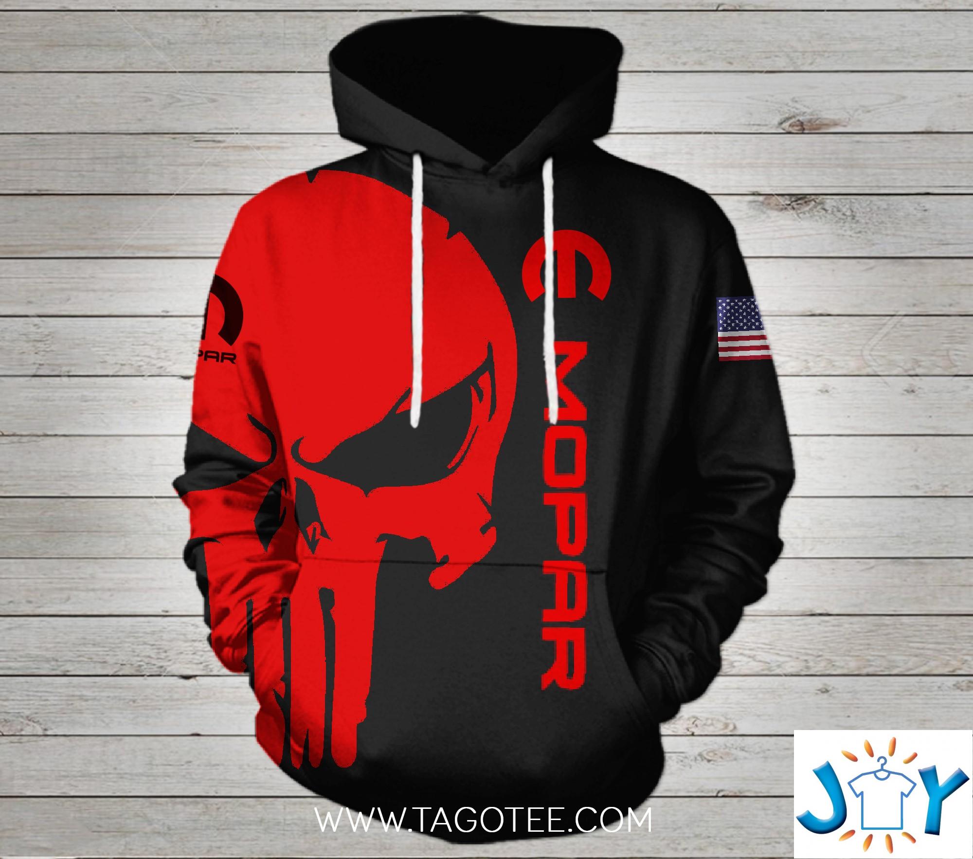 Mopar Punisher Skull 3d hoodie