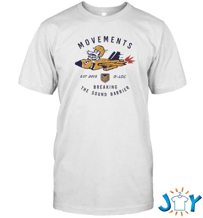 Movements Breaking The Sound Barrier Merch Jet Shirt movements breaking the sound barrier merch jet shirt M
