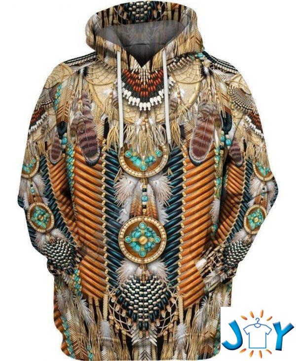 native american feather d hoodies