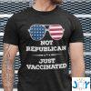 not republican just vaccinated t shirt M