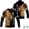 october king lion d all over print hoodie