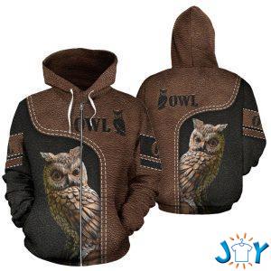 owl leather d hoodies