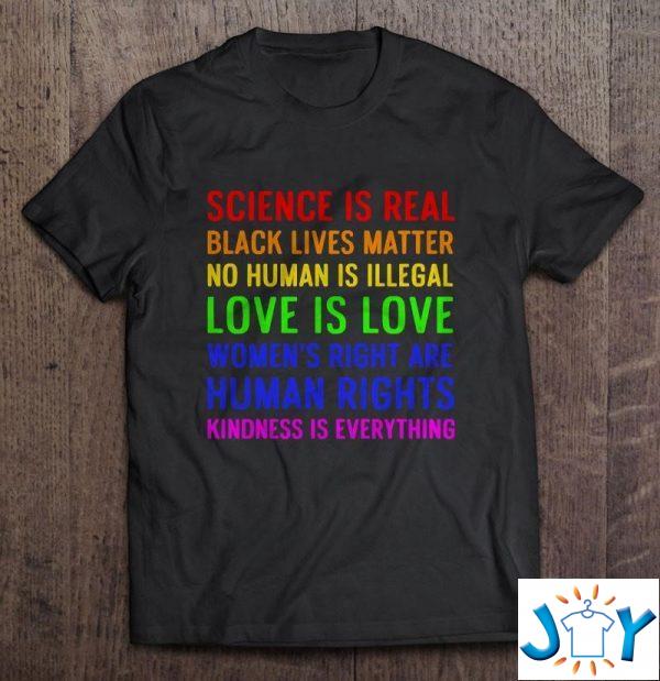 science human rights love kindness pride gift unisex t shirt M