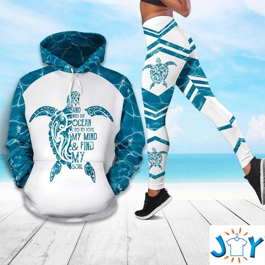Sea turtle And into the Ocean I go to lose my mind and find my soul 3D hoodie sea turtle and into the ocean i go to lose my mind and find my soul d hoodie