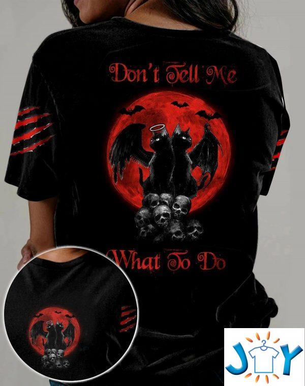 skull cats dont tell me what to do d all over print t shirt hoodie